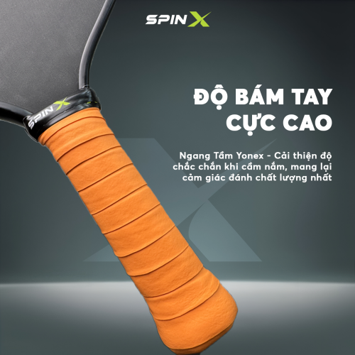 Quấn Cán Vợt Pickleball/Cầu Lông SpinX Dual Grip Chính Hãng -- Bám Chắc, Hút Mồ Hôi, Êm Tay - Bền - Mỏng Nhẹ